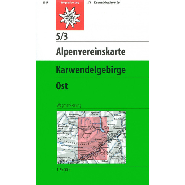 DAV Alpenvereinskarte 05/3 Karwendelgebirge Ost 1 : 25 000 Wanderkarte DEUTSCHER ALPENVEREIN