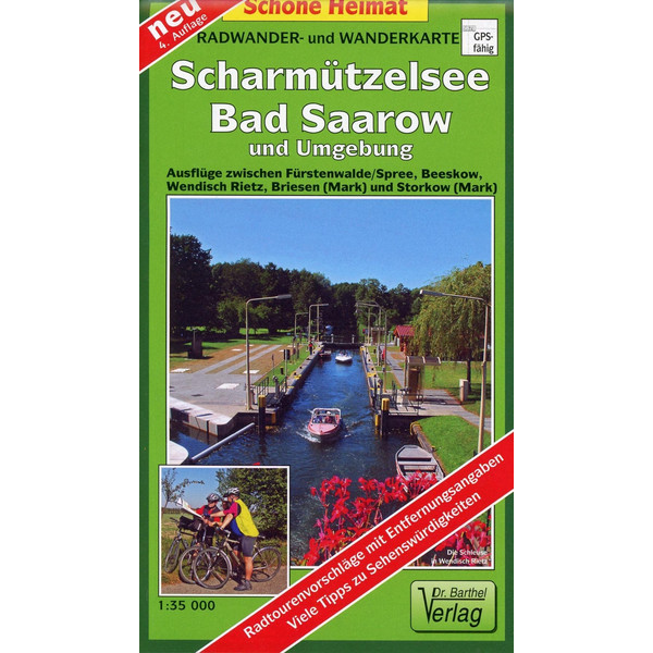Radwander- und Wanderkarte Scharmützelsee, Bad Saarow und Umgebung 1 : 35 000 Wanderkarte BARTHEL DR.