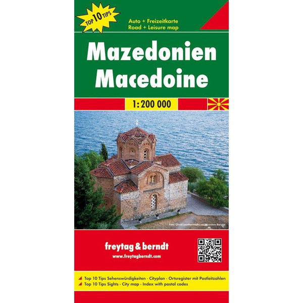 Mazedonien 1 : 200 000 Straßenkarte FREYTAG + BERNDT