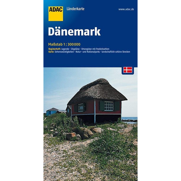  ADAC LänderKarte Dänemark 1 : 300 000 - Straßenkarte