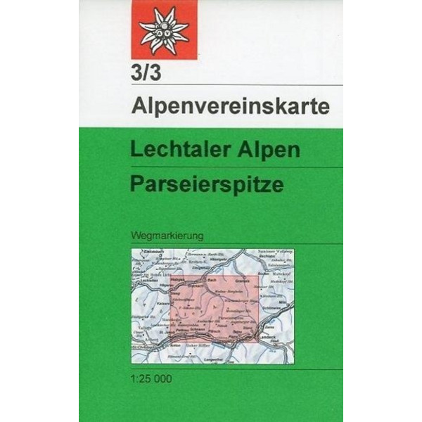  DAV Alpenvereinskarte 03/3 Lechtaler Alpen - Parseierspitze 1 : 25 000 - Wanderkarte
