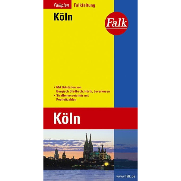  Falk Falkplan Falkfaltung Köln 1 : 23 000 - Straßenkarte