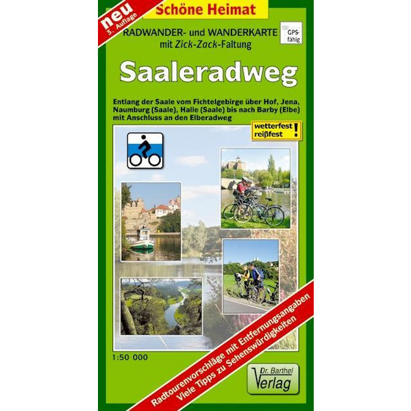  Saale-Radwanderweg 1 : 50 000 - Fahrradkarte
