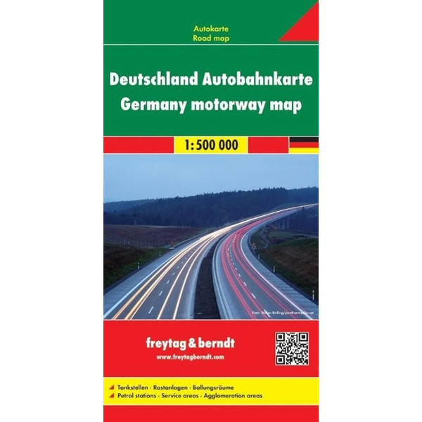 Deutschland Autobahnkarte 1 : 500 000 Straßenkarte FREYTAG + BERNDT