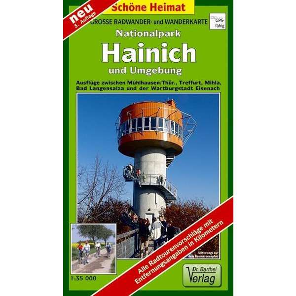  Nationalpark Hainich und Umgebung 1 : 35 000. Wander- und Radwanderkarte - Wanderkarte