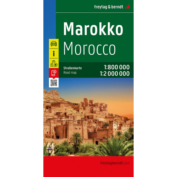 Marokko 1 : 800 000 / 1 : 2 000 000. Autokarte Straßenkarte FREYTAG + BERNDT