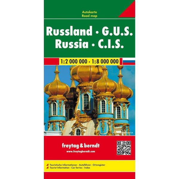 Russland GUS 1 : 2 000 000 / 1 : 8 000 000 Straßenkarte FREYTAG + BERNDT