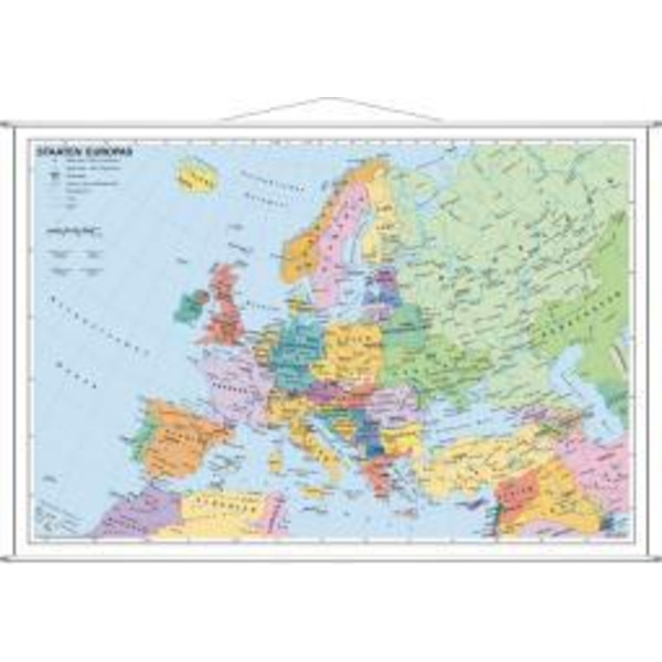 Staaten Europas. Wandkarte mit Metallleiste Poster STIEFEL EUROCART GMBH
