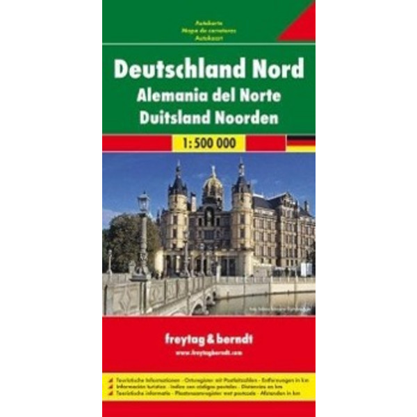 Deutschland Nord, Autokarte 1:500.000 Straßenkarte FREYTAG + BERNDT