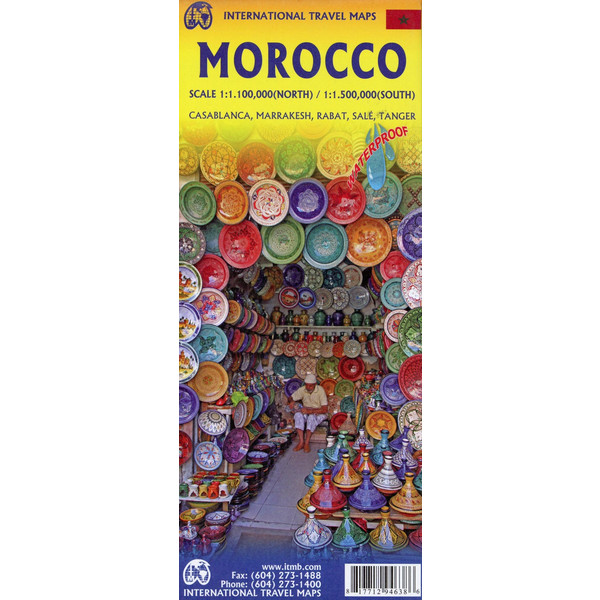 Marocco 1:1100000 Straßenkarte INTERNATIONAL TRAVEL MAPS