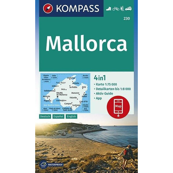 KOMPASS Wanderkarte Mallorca 1:75 000 Wanderkarte KOMPASS KARTEN GMBH