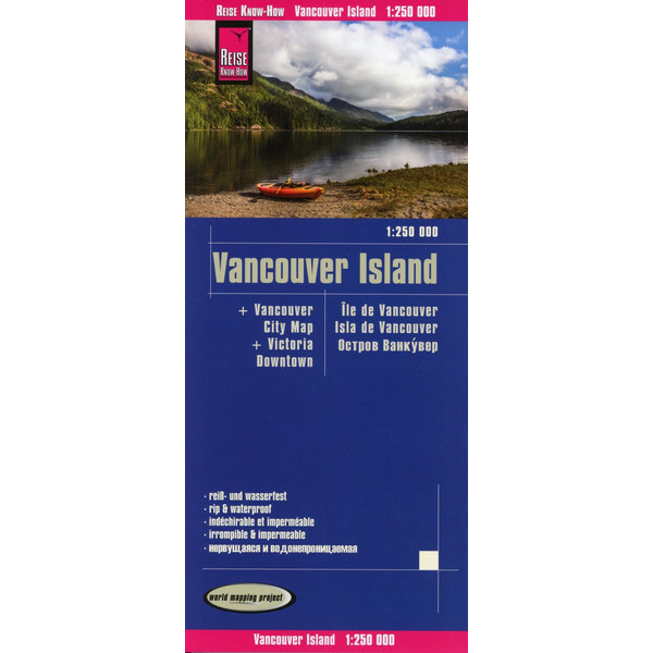 Reise Know-How Landkarte Vancouver Island 1:250.000 Straßenkarte REISE KNOW-HOW RUMP GMBH