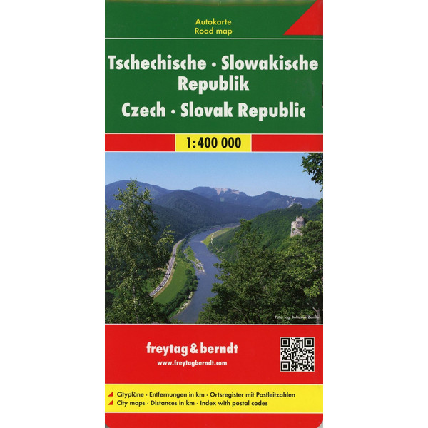 Tschechische Republik / Slowakische Republik  1 : 400 000. Autokarte Straßenkarte FREYTAG + BERNDT