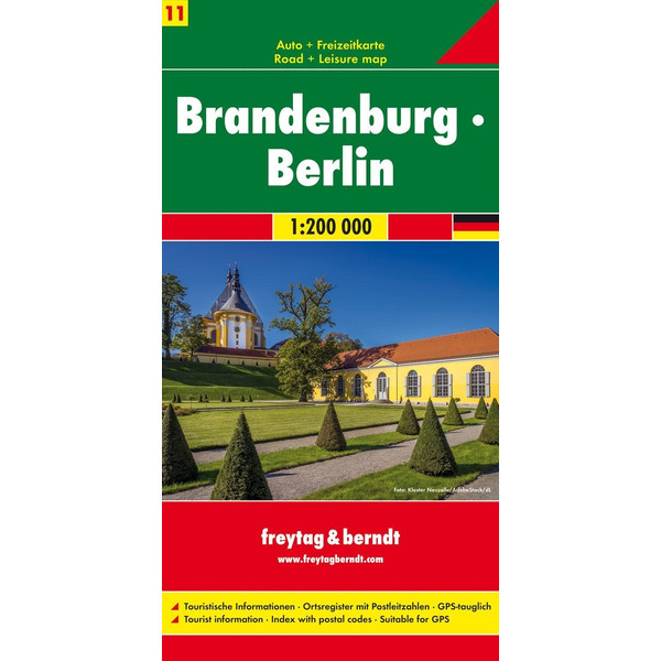 BRANDENBURG - BERLIN, AUTOKARTE 1:200.000 FREYTAG + BERNDT