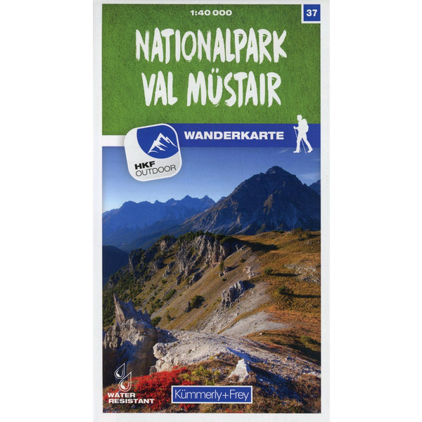 Nationalpark - Val Müstair 37 Wanderkarte 1:40 000 matt laminiert Wanderkarte KÜMMERLY UND FREY