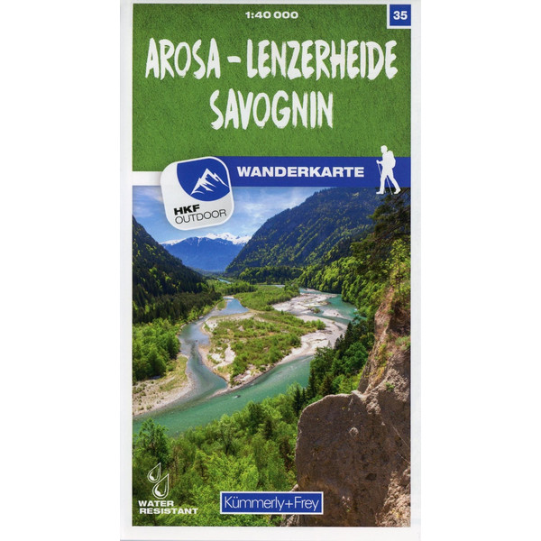 Arosa - Lenzerheide - Savognin 35 Wanderkarte 1:40 000 matt laminiert Wanderkarte KÜMMERLY UND FREY