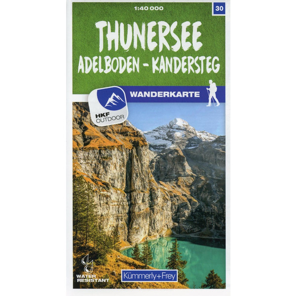 Thunersee / Adelboden - Kandersteg 30 Wanderkarte 1:40 000 matt laminiert Wanderkarte KÜMMERLY UND FREY