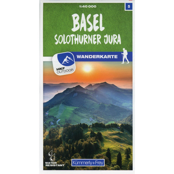 Basel / Solothurner Jura 05 Wanderkarte 1:40 000 matt laminiert Wanderkarte KÜMMERLY UND FREY