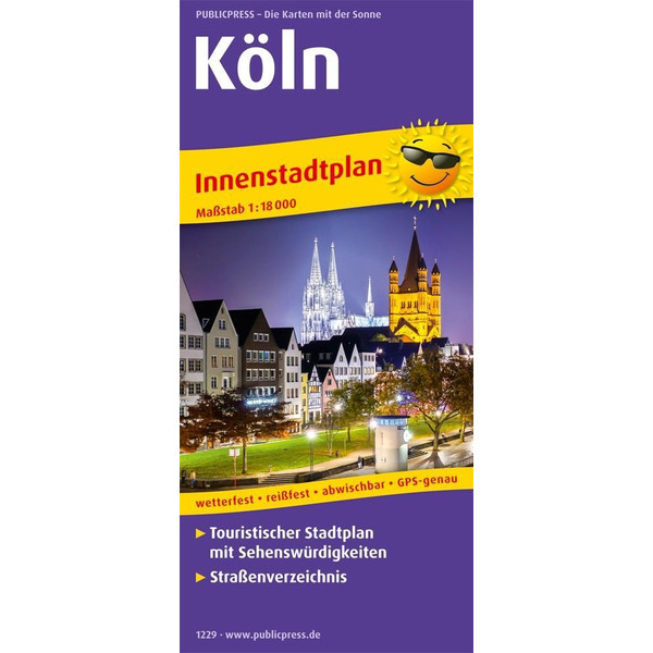 Köln. Innenstadtplan 1:18 000 Stadtplan PUBLICPRESS