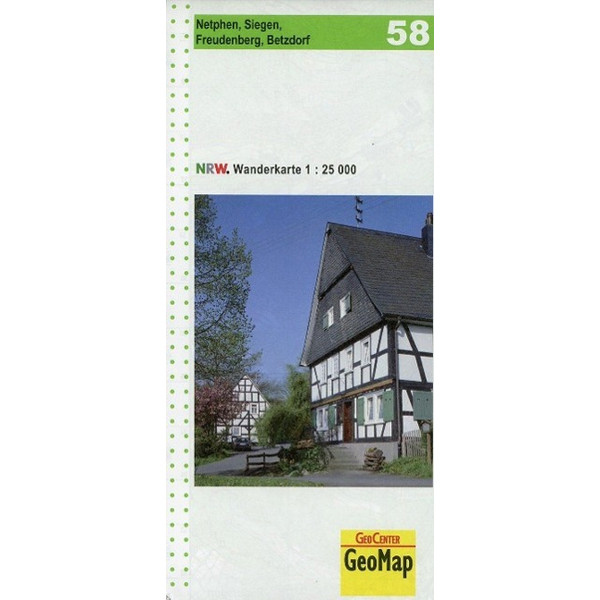 Nordrhein-Westfalen Wanderkarte 58. Netphen, Siegen, Freudenberg, Betzdorf 1 : 25.000 - Wanderkarte