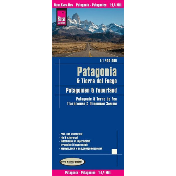 Reise Know-How Landkarte Patagonien, Feuerland / Patagonia, Tierra del Fuego (1:1.400.000) Straßenkarte REISE KNOW-HOW RUMP GMBH