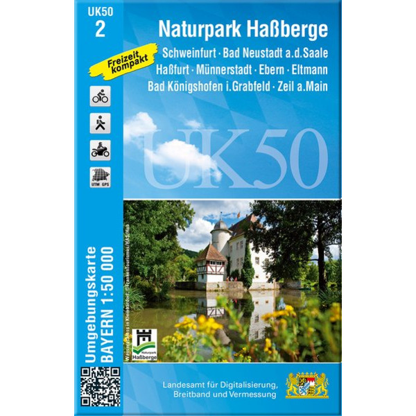 Naturpark Haßberge 1 : 50 000 (UK 50-2) Wanderkarte LDBV BAYERN