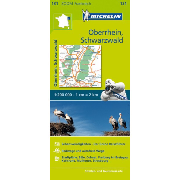Michelin Oberrhein, Schwarzwald 1:200.000 Straßenkarte MICHELIN EDITIONS