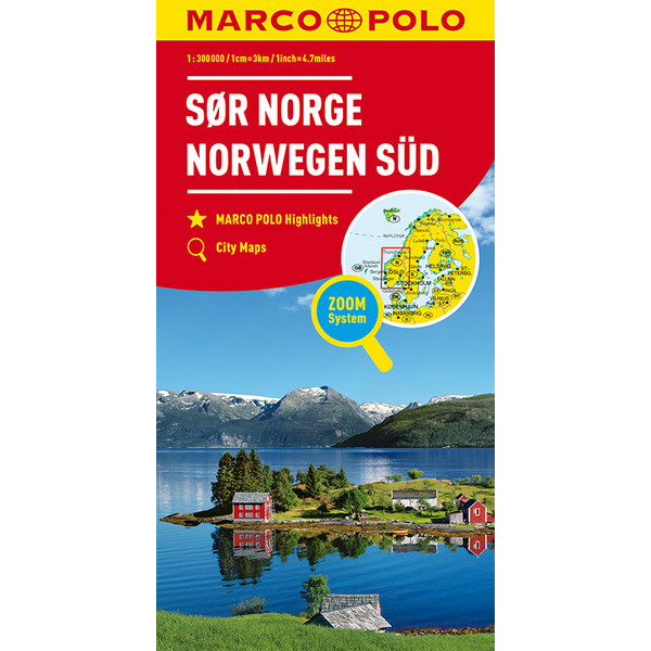 MARCO POLO Regiokarte NO Norwegen Süd 1:325 000 Straßenkarte MAIRDUMONT