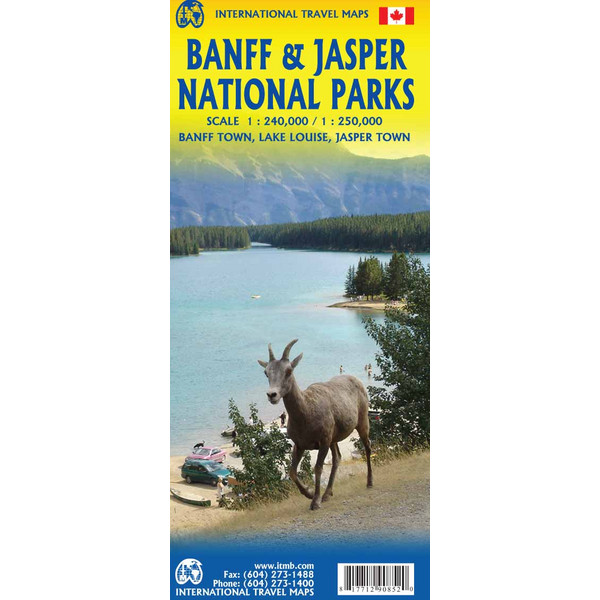 International Travel Map Banff & Japser National Park 1:240 000 Karte INTERNATIONAL TRAVEL MAPS