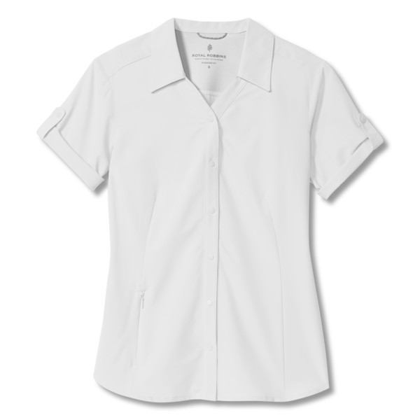 Royal Robbins EXPEDITION PRO S/S Damen Outdoor Bluse WHITE