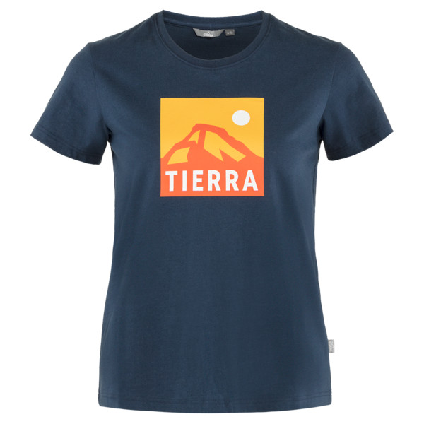 Tierra ORGANIC COTTON TEE W Damen T-Shirt NORDIC BLUE (MOUNTAIN BOX)