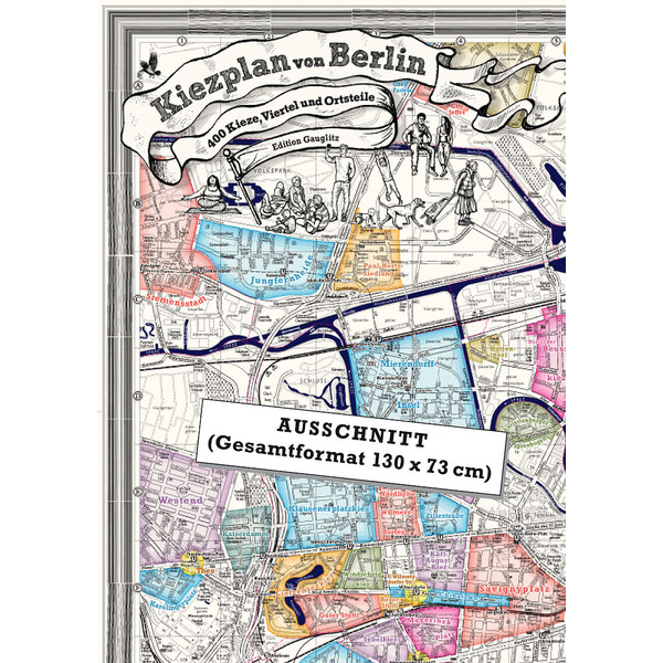 KIEZPLAN VON BERLIN Karte EDITION GAUGLITZ