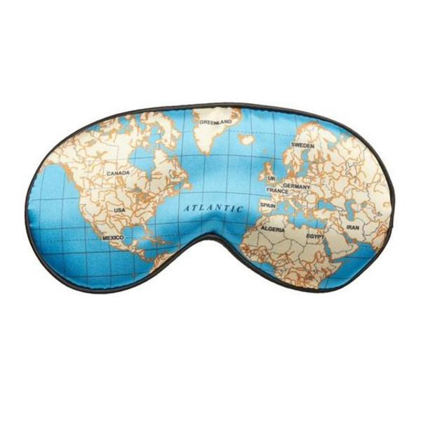 Kikkerland MAPS ULTRA SOFT SLEEP MASK Schlafbrille NOCOLOR