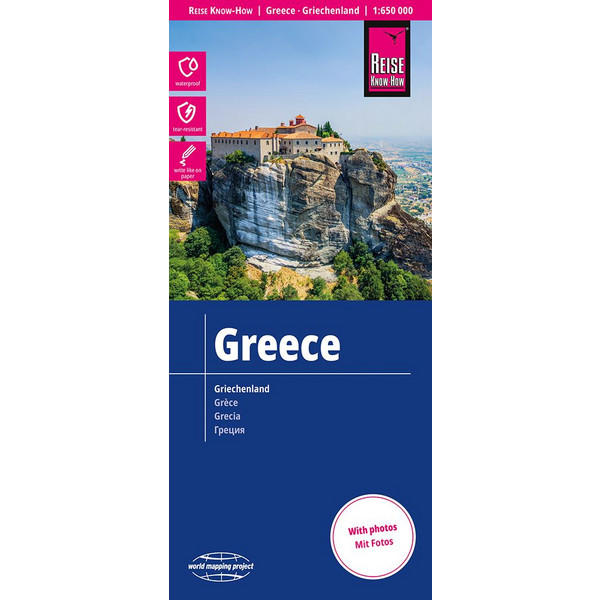 REISE KNOW-HOW LANDKARTE GRIECHENLAND / GREECE (1:650.000) Straßenkarte REISE KNOW-HOW RUMP GMBH