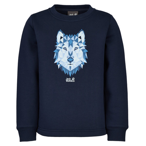 Jack Wolfskin ANIMAL PULLOVER K Kinder Sweatshirt NIGHT BLUE