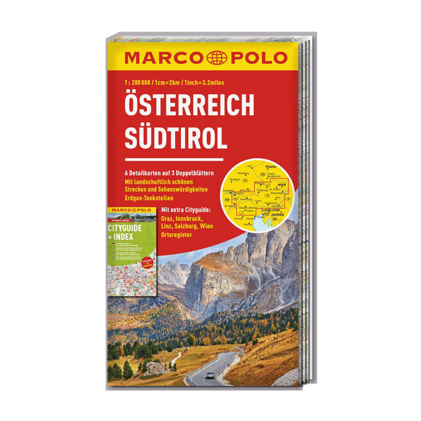 MARCO POLO KARTENSET ÖSTERREICH, SÜDTIROL 1:200 000 Karte MAIRDUMONT