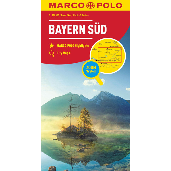 MARCO POLO REGIONALKARTE DEUTSCHLAND BLATT 13 BAYERN SÜD Karte MAIRDUMONT