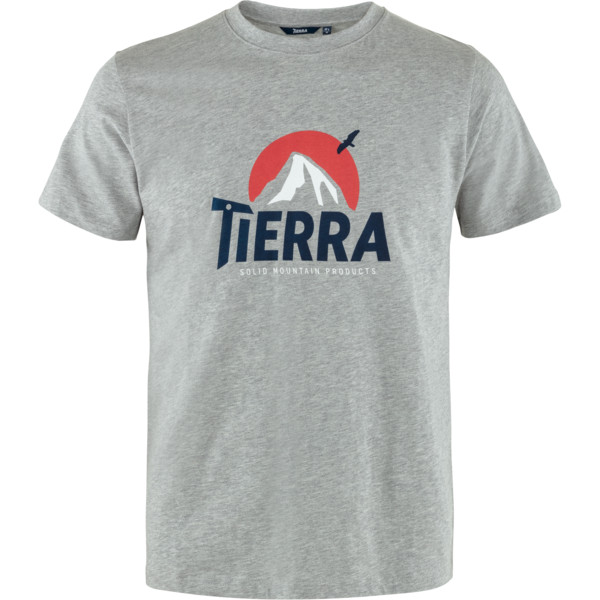 Tierra ORGANIC COTTON EVEREST TEE M Herren T-Shirt GREY MELANGE