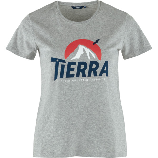 Tierra ORGANIC COTTON EVEREST TEE W Damen T-Shirt GREY MELANGE