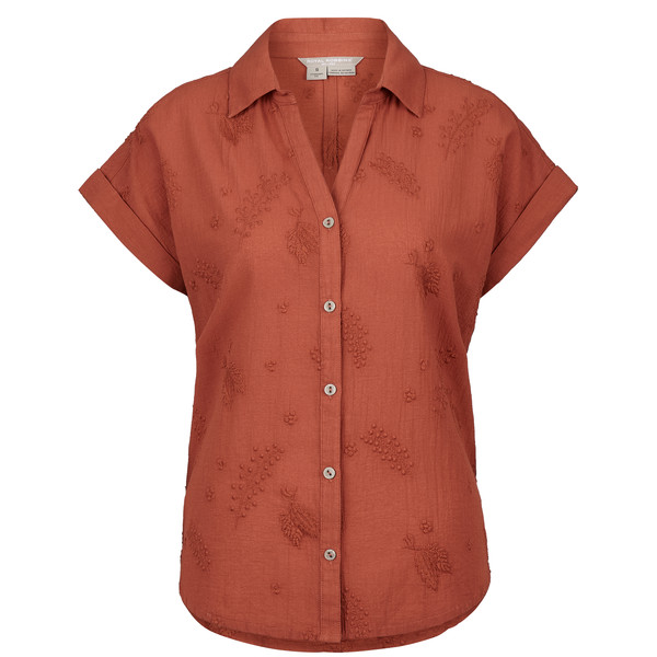 Royal Robbins OASIS S/S Damen Outdoor Bluse BAKED CLAY