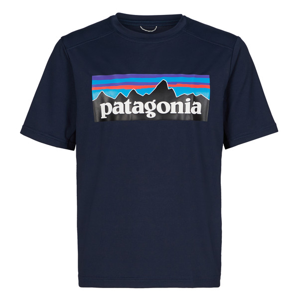 Patagonia K' S CAP SW T-SHIRT Kinder P-6 LOGO: NEW NAVY