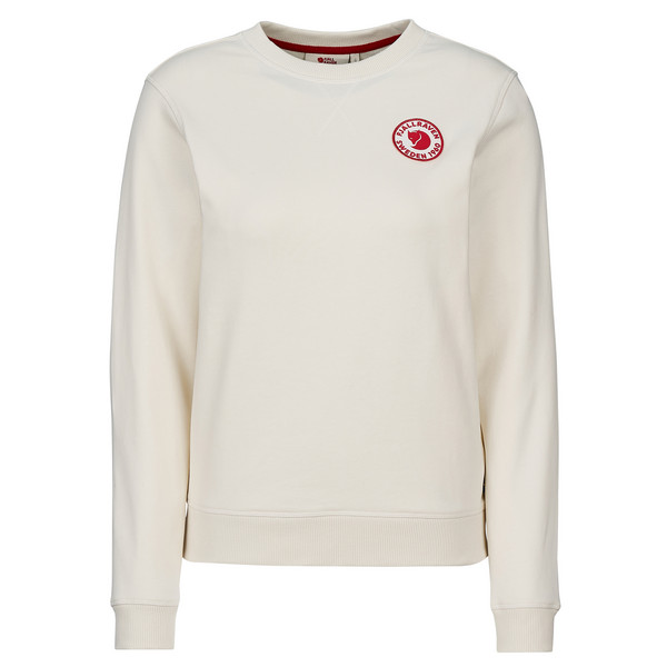 Fjällräven 1960 LOGO BADGE SWEATER W Damen Sweatshirt CHALK WHITE