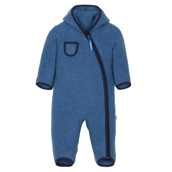 Finkid PUKU WOOL Kinder Overall REAL TEAL/NAVY