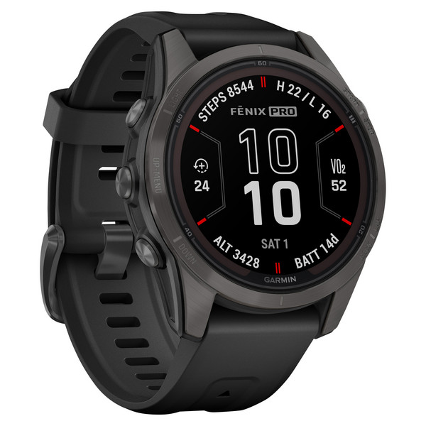 Garmin FENIX 7S PRO Smartwatch SCHWARZ/CARBONGRAU TITAN DLC