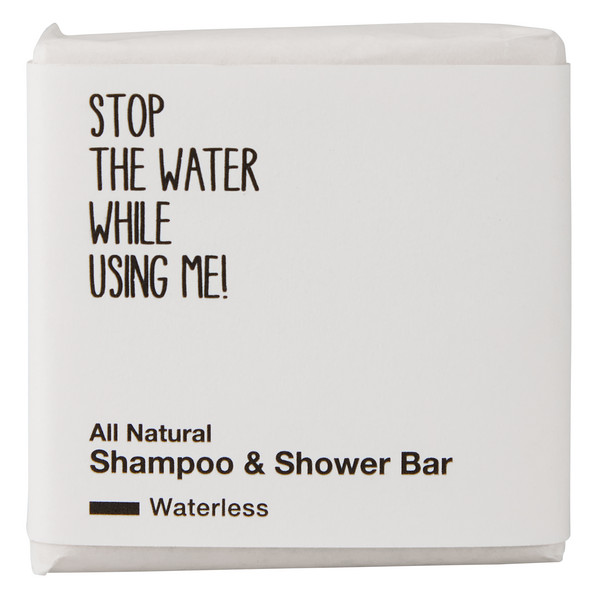STOP THE WATER WHILE USING ME! WATERLESS SHAMPOO &  SHOWER BAR Outdoor Seife WHITE