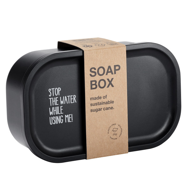 STOP THE WATER WHILE USING ME! SOAP BOX, FÜR 2 WATERLESS PRODUKTE Dose BLACK