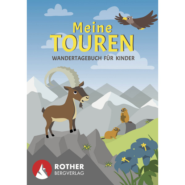 MEINE TOUREN - WANDERTAGEBUCH FÜR KINDER Kinderbuch BERGVERLAG ROTHER