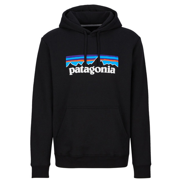Patagonia P-6 LOGO UPRISAL HOODY Unisex Kapuzenpullover BLACK