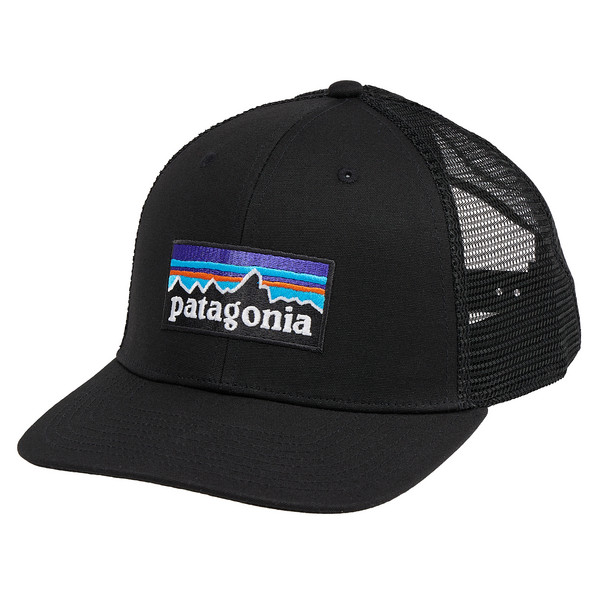 Patagonia P-6 LOGO TRUCKER HAT Unisex Mütze BLACK