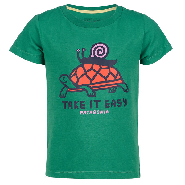 Patagonia BABY GRAPHIC T-SHIRT Kinder EASY RIDER: GATHER GREEN